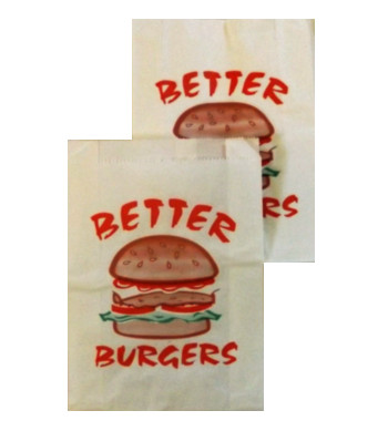 PAPER HAMBURGER BAGS